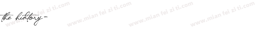 the hidtory字体转换
